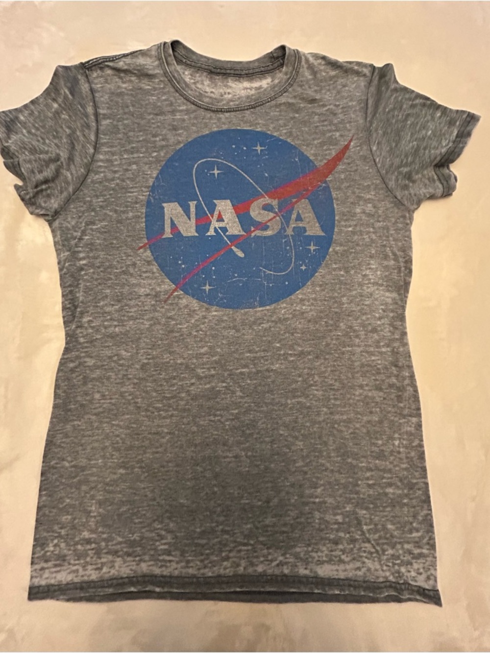 Short Sleeve NASA Tee - Gray/Blue